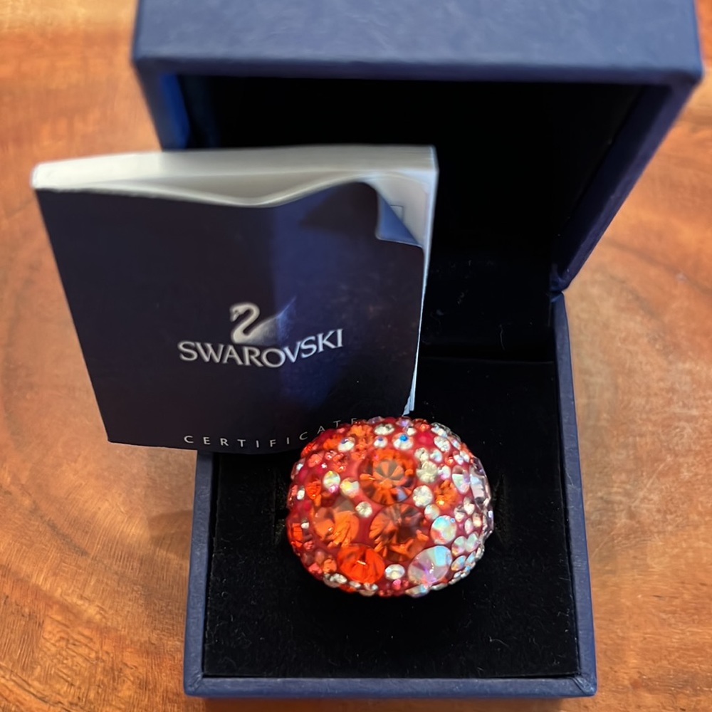 Swarovski Chic Multi Red Ring - image 1